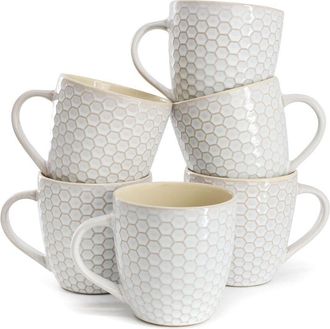 Elama Honeycomb 6Pc Mug Set