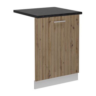 Vicco Tapa Del Lavavajillas R-line, Roble Artesanal, 60 Cm, Et Antracita