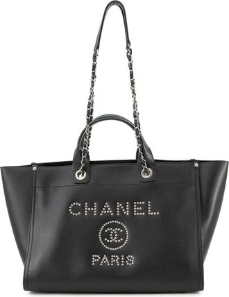 Chanel Grained Calfskin Shopping Bag Tote Bag (Pre-Owned)