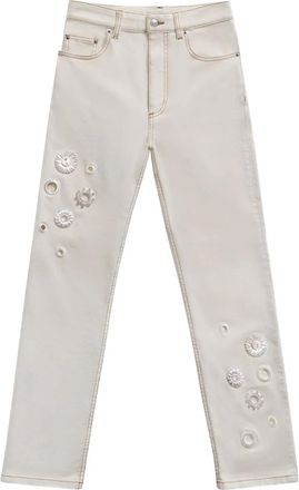Area Jeans con cut-out - Bianco