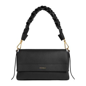 Coccinelle Boheme Grana Double Small - Dames - Handtassen - Zwart - ONE Size - Leer - Tassen