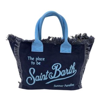 Saint Barth Tote Bags, female, Blue, Size: ONE SIZE Vanity Grande