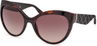 Guess Gradient Brown Butterfly Ladies Sunglasses GU00130 52F 61
