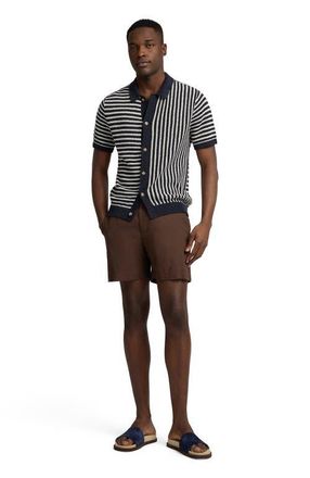 Onia Stretch Linen 6 Short in Espresso at Nordstrom, Size 38