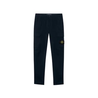 Stone Island Broeken H26 - Heren - Straight fit broeken - Blauw - W33 - Broeken