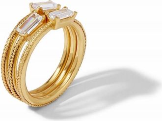 Julie Vos Windsor Trio Ring In Gold