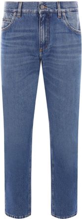 Dolce & Gabbana logo-patch jeans - Blue