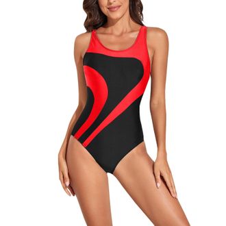 Generic Swimming Costume Women Chlorine Resistant Swimsuit Tummy Control Swimwear One Piece Swim Suit High Cut Slimming Bathing Suit Eco-Friendly Padded for P