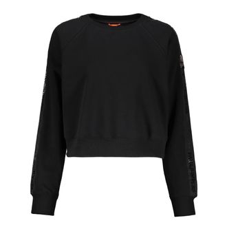 Parajumpers Zwarte Cropped Sweater Zacht Materiaal - Dames - Sweatshirts - Zwart - L - Katoen - Hoodies & sweatvesten