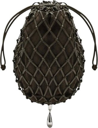 Savette Macrame Pouch - Bags - Mujer - Verde - ONE SIZE