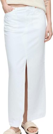 Closed Womens Denim Maxi Skirt In White