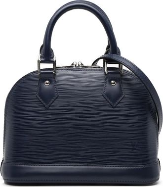 Louis Vuitton Borsa a tracolla Alma BB in pelle Epi 2015 - Blu