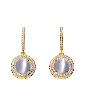 Genevive 14K Over Silver Cz Earrings