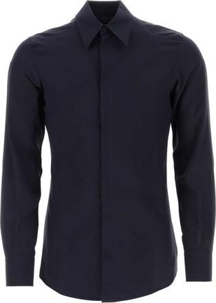 Dolce & Gabbana Midnight blue crepe shirt