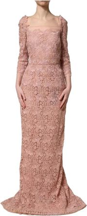 Dolce & Gabbana Dames, Jurken, Roze, Maat: 2XS Katoen