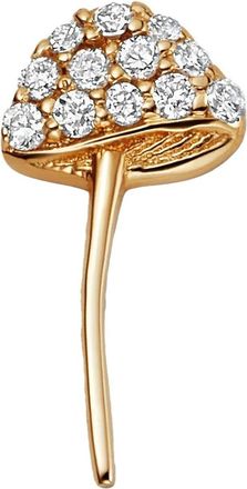 Loquet London Collana Mushroom Diamond con pendente in oro 18 carati e diamanti