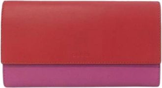 Gucci Pre-owned Leather Long Bi Fold Wallet - Dames - Vintage Accessoires - Veelkleurig - ONE Size - Leer - Vintage