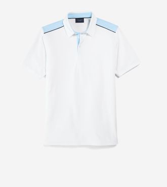 Cole Haan Mens SkyWeave Polo Shirt - White Size Medium