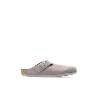 Birkenstock Boston BS - Dames - Slip ons - Grijs - 38 EU - Leer - Schoenen