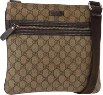 Gucci Pre-owned Plastic Crossbody Tas - Dames - Vintage Schoudertas - Beige - ONE Size - Vintage