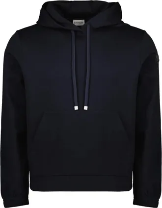 Moncler Hoodies & sweatvesten, Heren, Blauw, M, Katoen, Hoodie