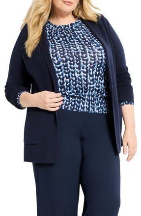 Nic+Zoe Knit Blazer in Dark Indigo at Nordstrom Rack, Size 1 X
