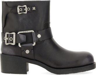 Ash Black Leather Boots