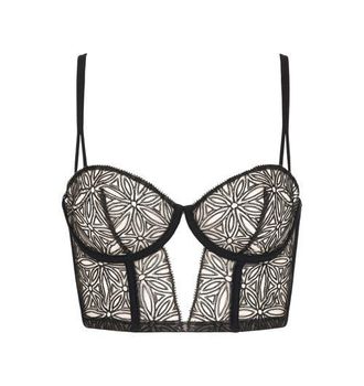 Huit Infini Lace Bustier in Black at Nordstrom, Size 34C