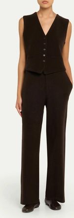 Guest In Residence Cashmere Blend Pants In Black