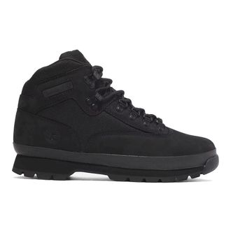 Timberland Euro Hiker Mid Lace Boot - male - Timberland - Lace-up Boots - Black - 6 1/2 UK - Shoes