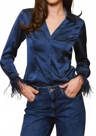 Hutch Suzie Blouse In Navy