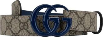 Gucci Leren Riem met Logo Gesp - Heren - Riemen - Beige - 115 CM - Leer - Accessoires