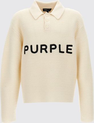 Purple Polo Shirt PURPLE Men color White