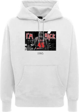 Throwback Stijlvolle Sweatshirt voor Mannen en Vrouwen - Heren - Hoodies - Wit - XL - Hoodies & sweatvesten