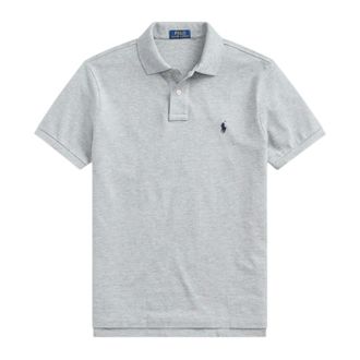 Ralph Lauren Tops, Heren, Grijs, XL, Katoen, Het iconische mesh poloshirt