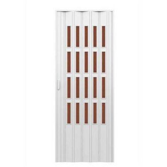 OEM Porta DArredo Per Interno A Soffietto Con Vetro Niagara Bronzo Misura: Cm 83 X 214