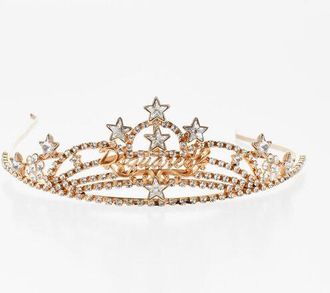 Dsquared2 Jewels Golden Effect Tiara size Unica
