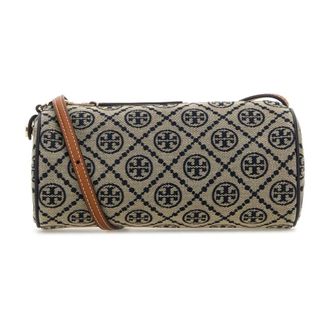 Tory Burch Tassen, Dames, Veelkleurig, ONE Size, Geborduurde Canvas Crossbodytas
