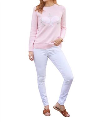 Sail to Sable Tennis Racquet Sweater In Blush