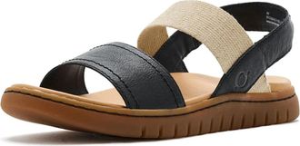 Born Amabel Sandals Womens Black Nero Leather Open Toe Slingback ZOGG3752
