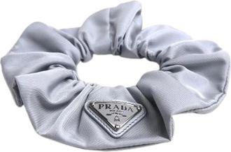 Prada Pre-owned Re Nylon Scrunchie - Dames - Vintage Accessoires - Grijs - ONE Size - Nylon - Vintage