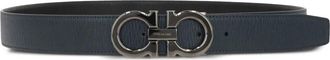 Ferragamo Reversible Gancini Belt - Heren - Riemen - Zwart - 115 CM - Leer - Accessoires