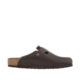 Birkenstock Schoenen, unisex, Bruin, 44 EU, Leer, Boston Regular Fit