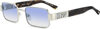 Dsquared2 Stijlvolle zonnebril in blauwe tint - Heren - Zonnebrillen - Grijs - 54 MM - Accessoires