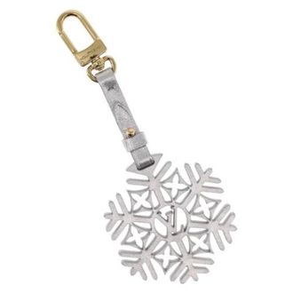 Louis Vuitton Pre-owned Accessories, female, Gray, Size: ONE SIZE Pre-owned Leather Key Holder