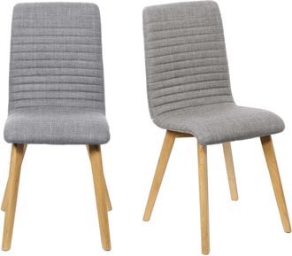 HOME AFFAIRE Essgruppe »Arosa Sitzgruppe für Küchen, Esstisch mit 4 Polsterstühlen, 5-tlg« Set, 5-tlg, 5 Stk. tlg. Stuhlbeine in Eiche Natur oder Buche Schwarz, Ti