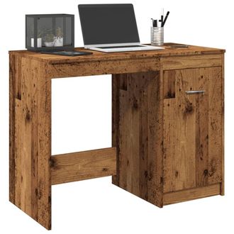 Berkfield Home Desk Old Wood 100x50x76 cm Engineered Wood in Brown | Size: 100 x 50 x 76 cm