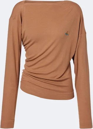 Vivienne Westwood Draped ribbed-knit top