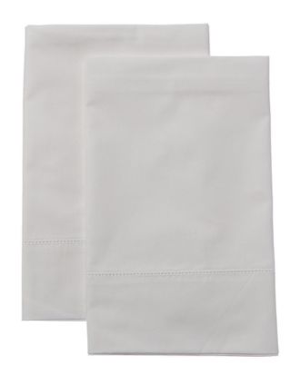 Frette Lux Percale White Pillowcase Pair