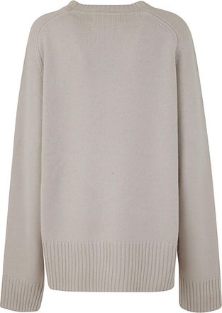 Extreme Cashmere Womens N236 Mama Roundneck Oversized Pullover - Light Grey - One Size